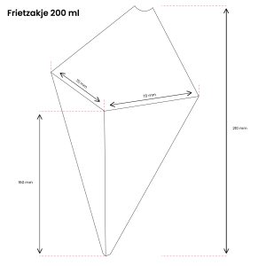 Frietzakje 200 ml - patatzakje 200 ml