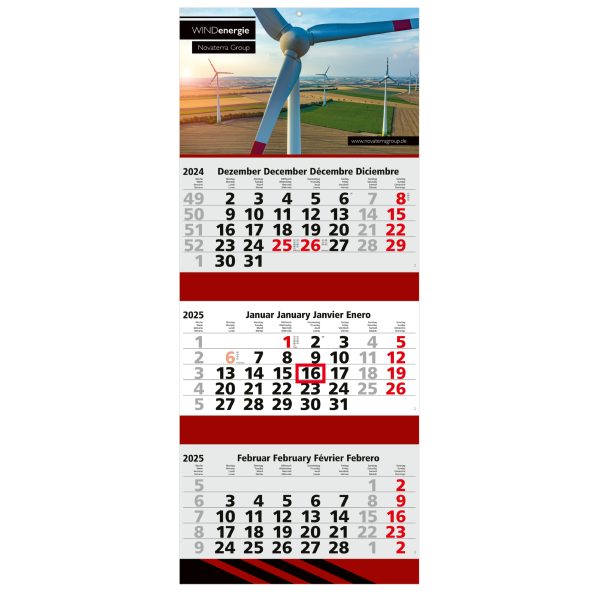 3-maands kalender bedrukken