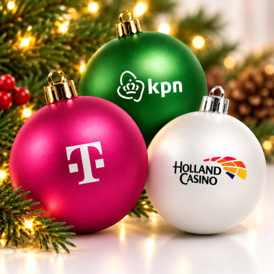 Kerstbal Bedrukken 8 cm – Kunststof bedrukken